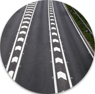 Image of road with road markings